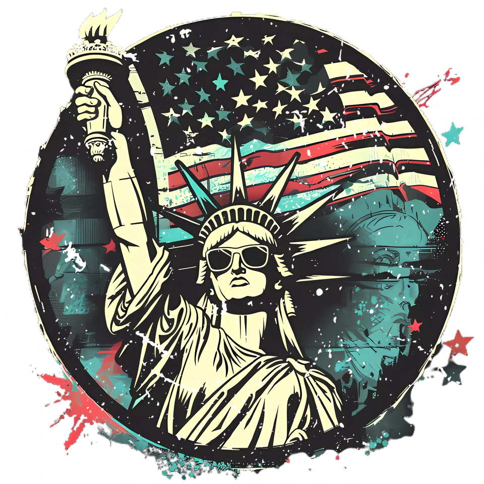 Patriotic   statue of liberty 1