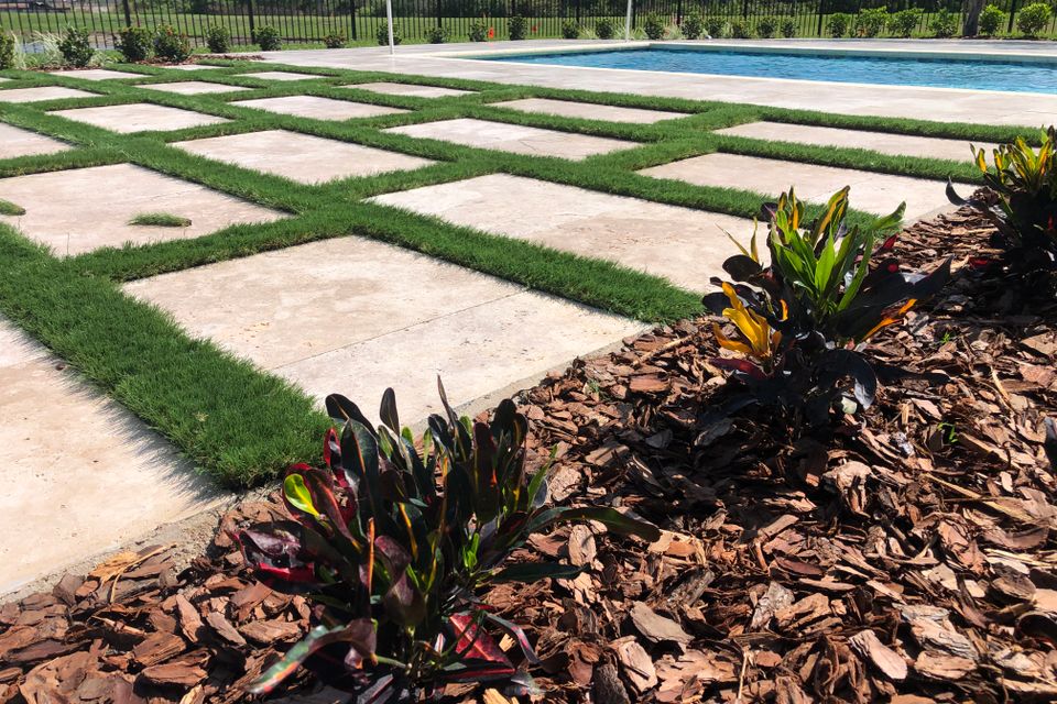 artificial turf strips installation GOGREEN Outdoor Pros