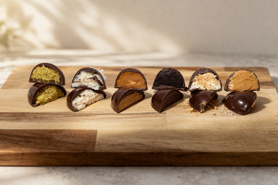 filled chocolate eggs