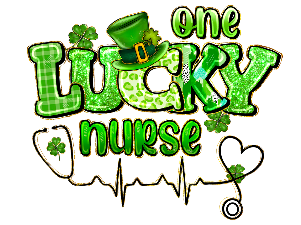 Profession   medical nurse one lucky nurse st patricks day 