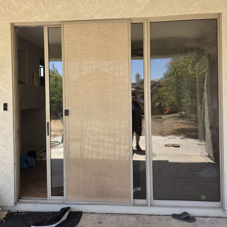 Sliding screen door repair & replacement