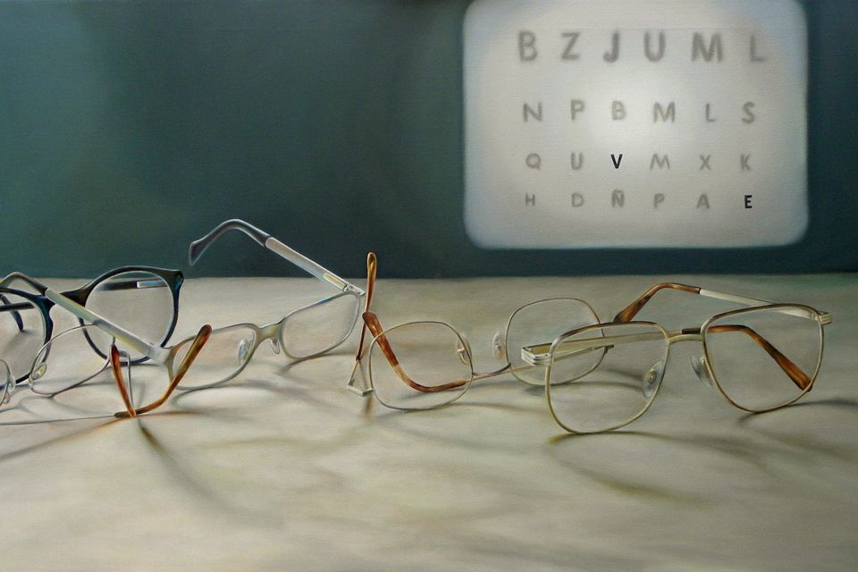 Variety of different glasses to choose from in a family eye care clinic, Houston, Texas
