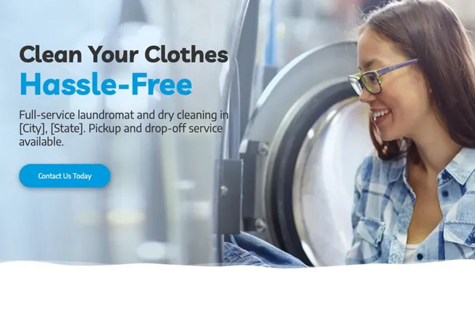 Laundromat dry cleaning laundry website design theme original (1)