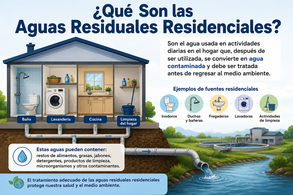 Que son las aguas residuales residenciales