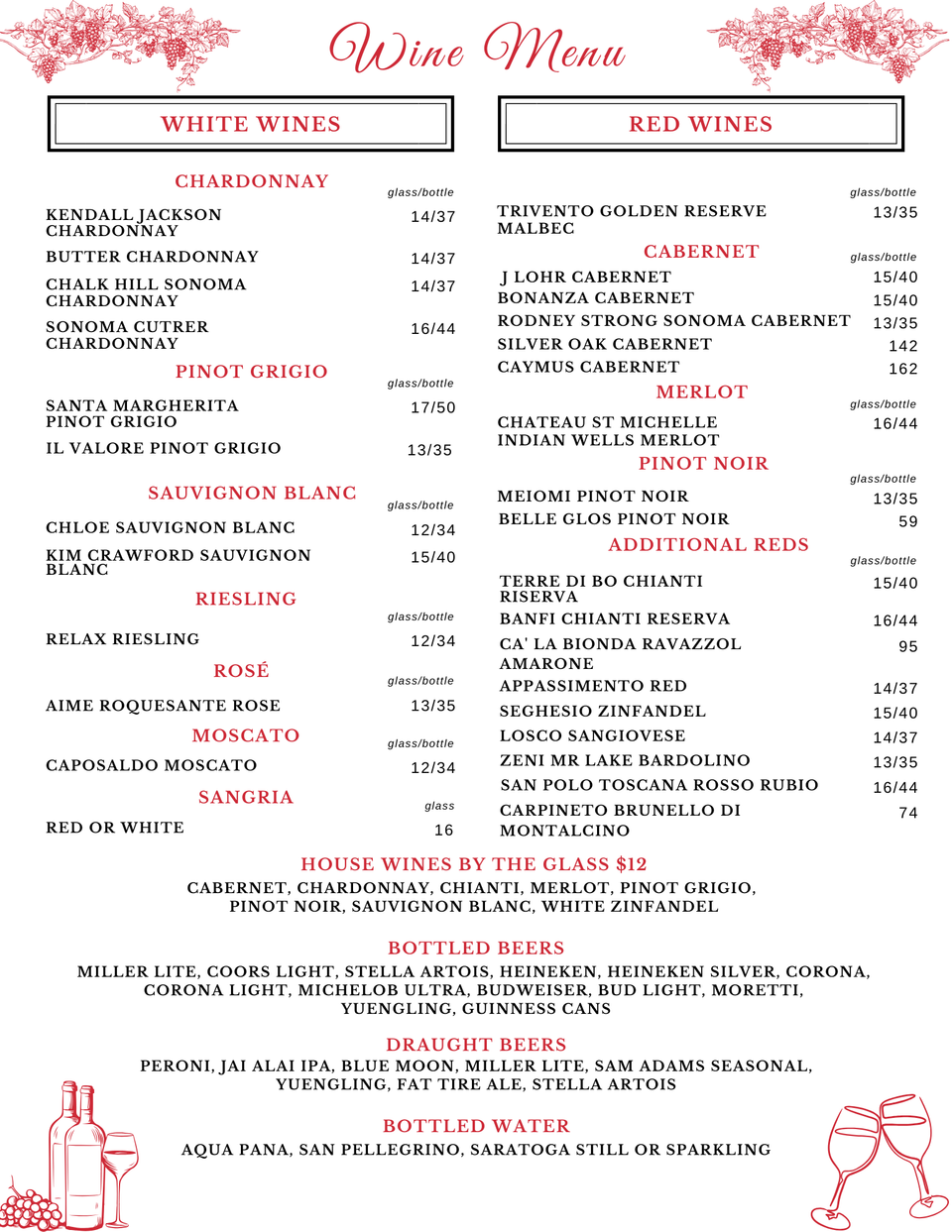 Cg wine menu 