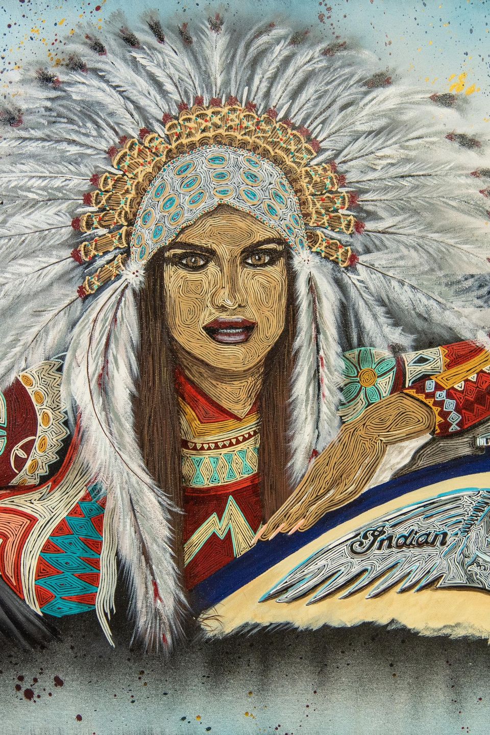 Hand-painted portrait art collection by Skeeter's Grafix.