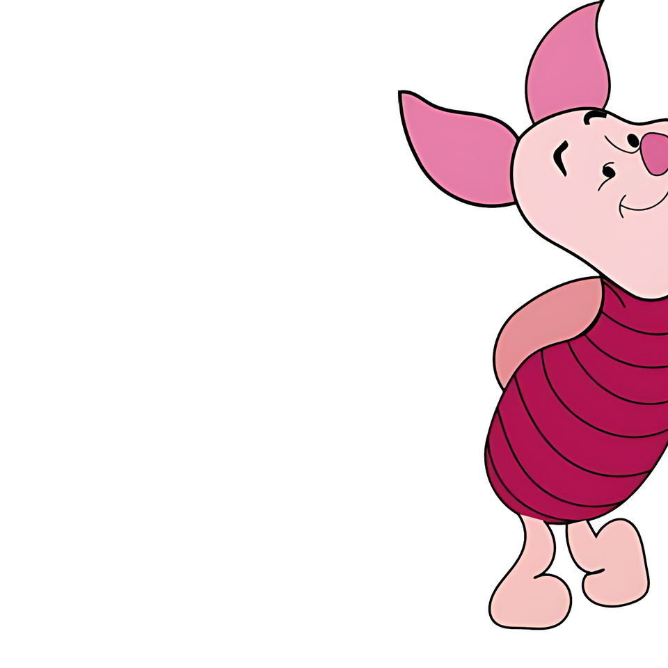 Bby   0134 baby   winnie the pooh disney squad piglet white ltrs