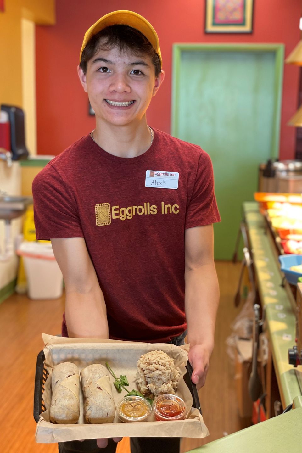 Alexander 2021 2 eggroll combo meal