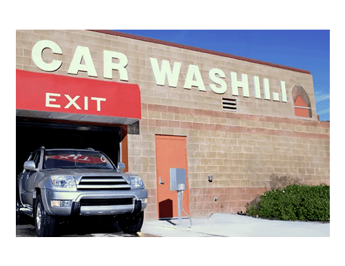 Car wash exit