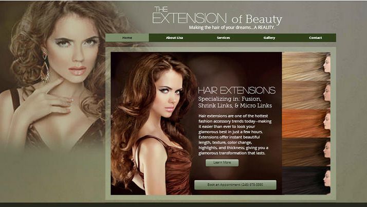 Extension of beauty website