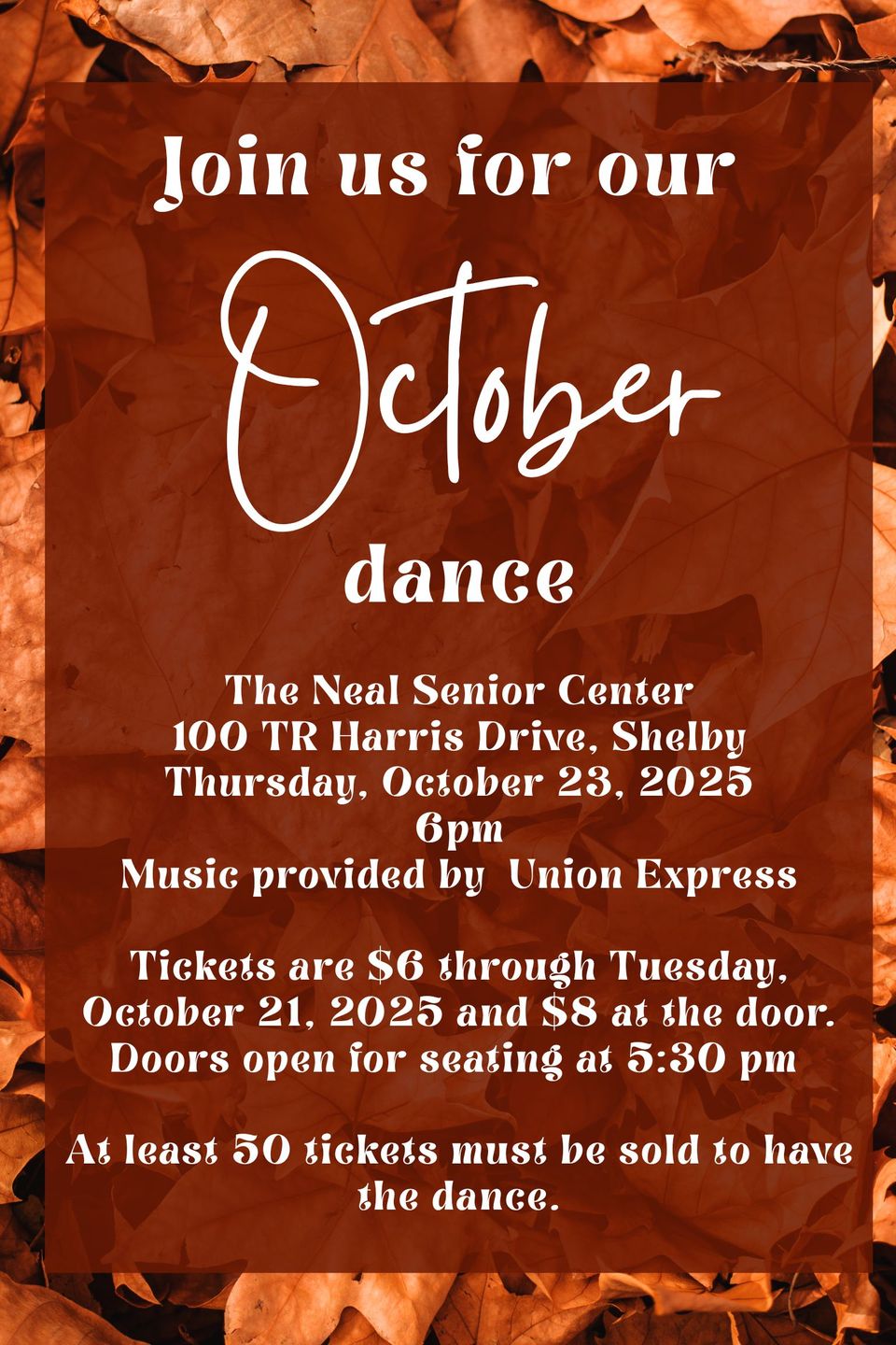 Poster october dance 2025