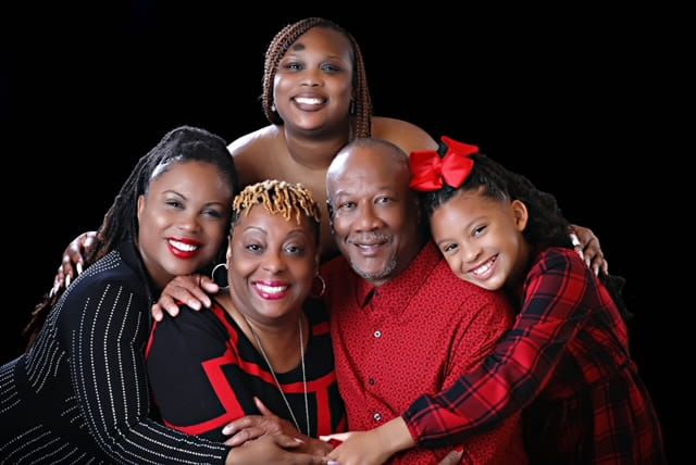 Willie Thomas and family in Sugar Land, TX