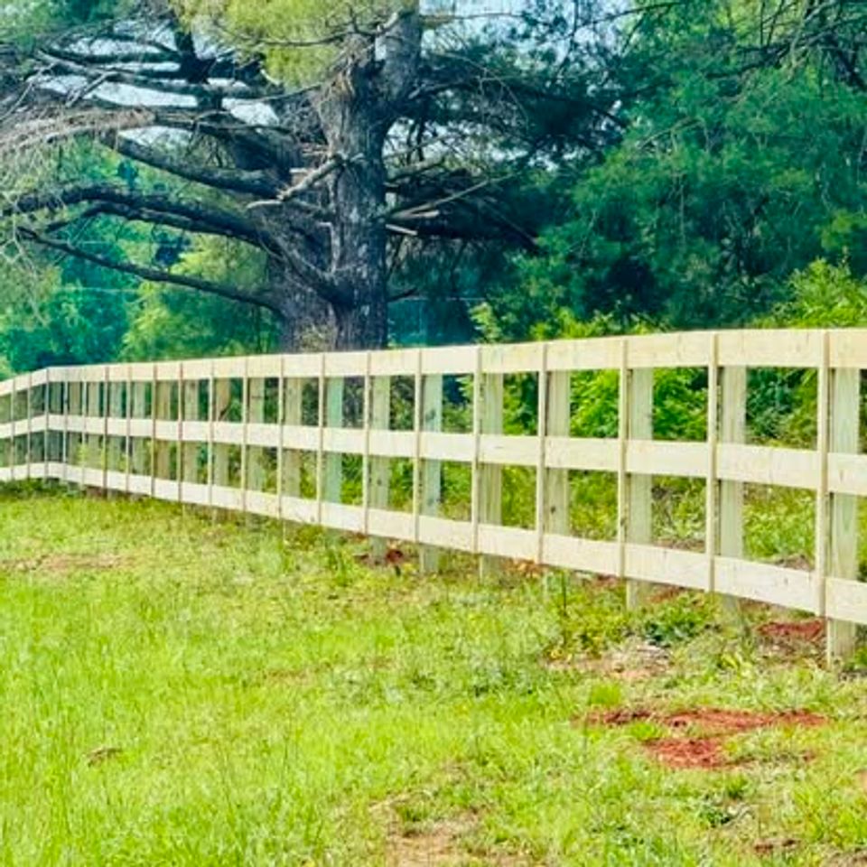 Wooden fence