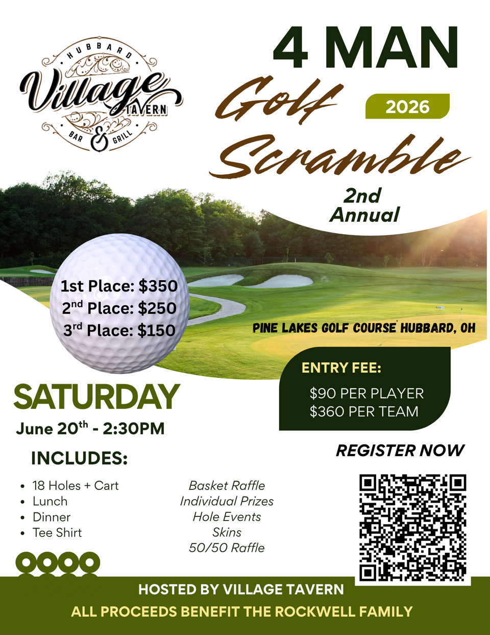 4 Man Golf Scramble Event