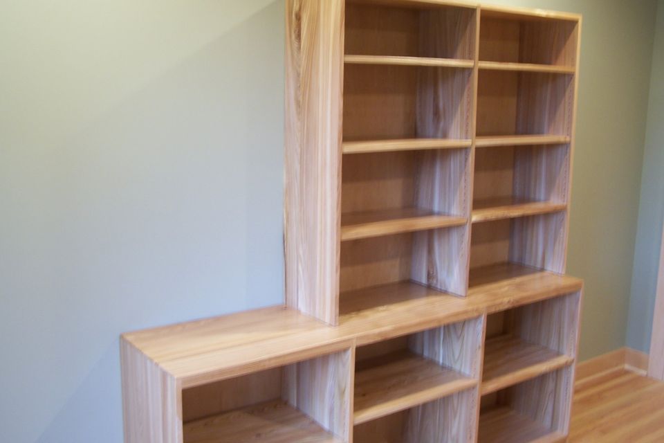 Commerical bookcase red elm