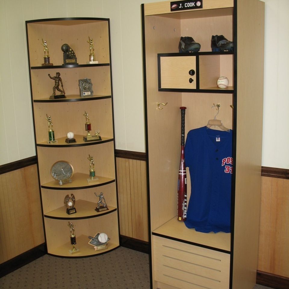 Sports lockers or mud room locker cabinets