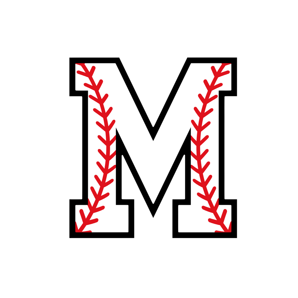 Sports   baseball letter m