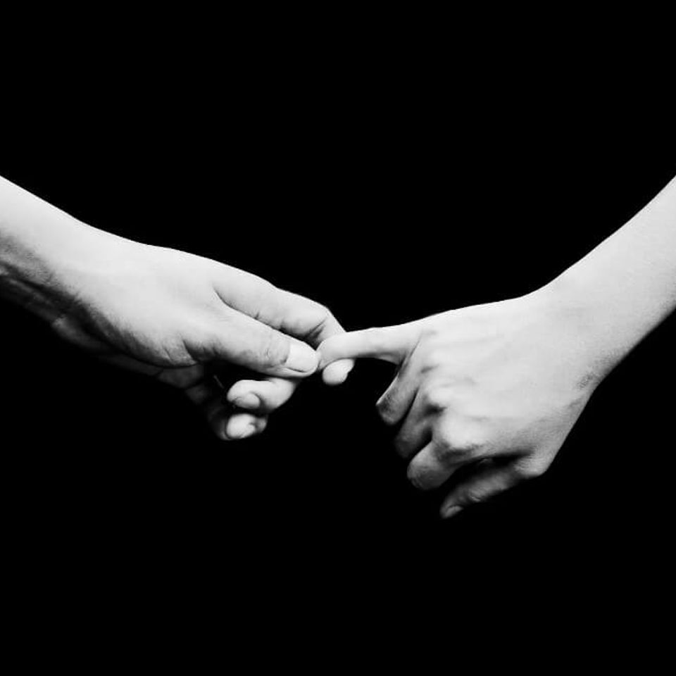 Holding hands couples therapy