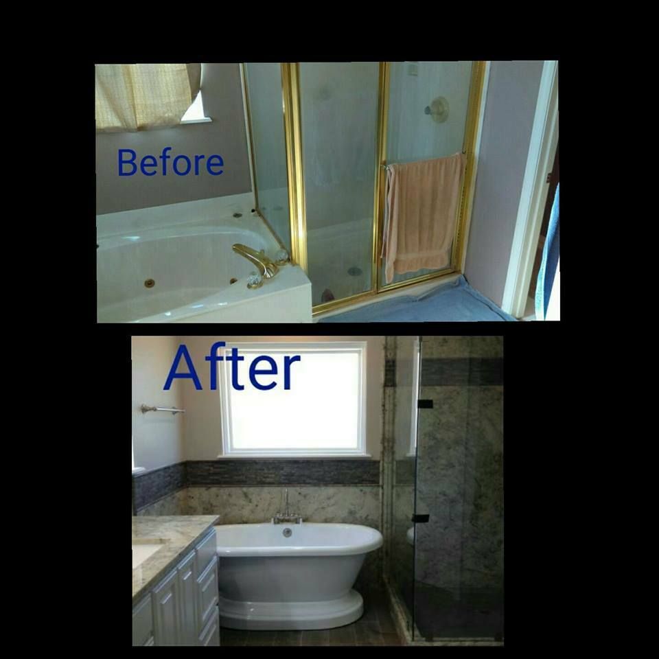Weathered wood restoration  tulsa oklahoma  full bathroom remodel before and after