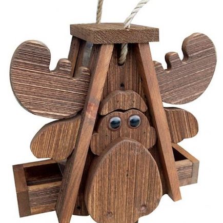 Moose mushroom wood bird feeder 480x480