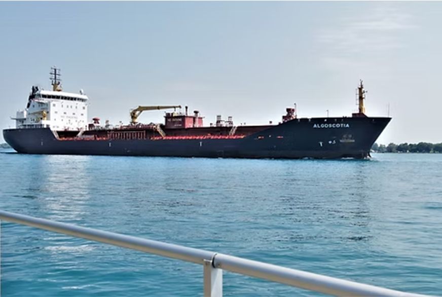 Freighter watching St Clair Michigan