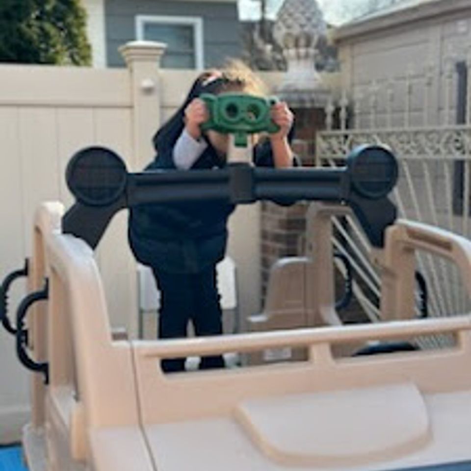 Child at look out