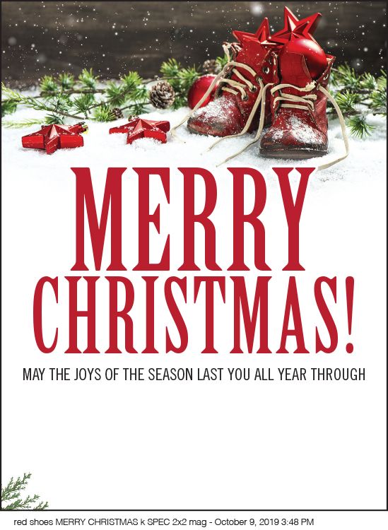 Red shoes merry christmas k spec 2x2 mag