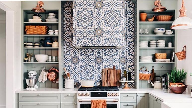 Range hood porclain tile sage cabinets acc3 dp18 208083