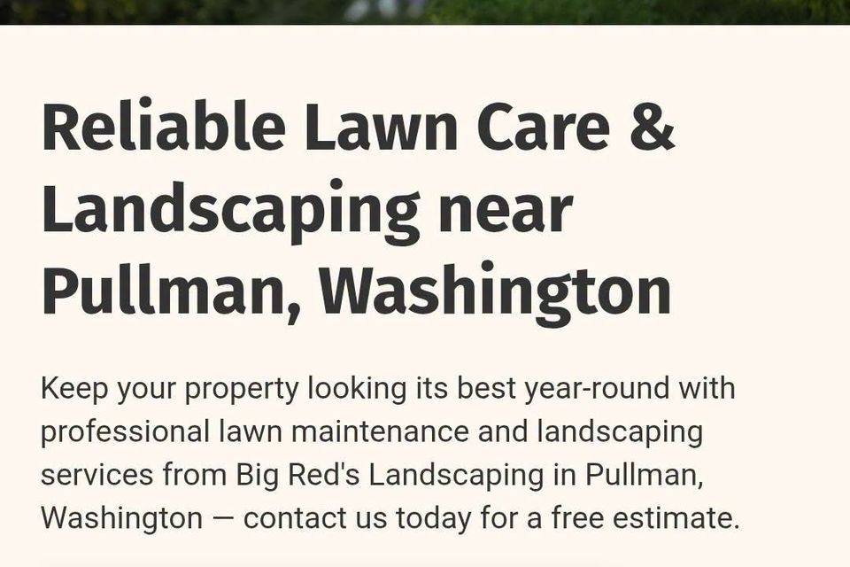 Big reds landscaping