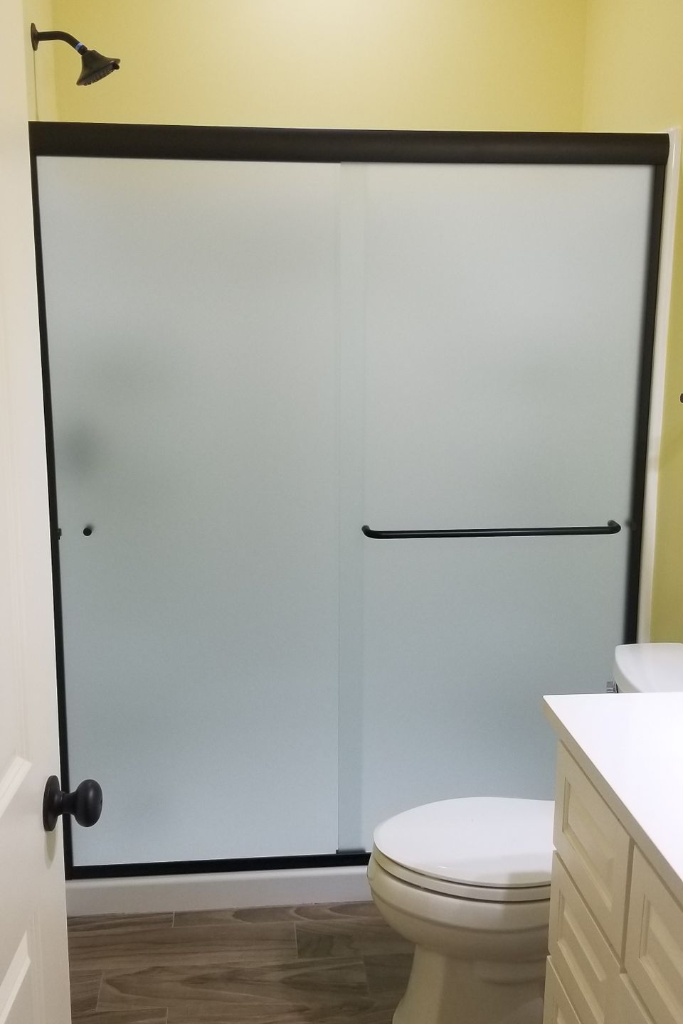 Etched glassslider