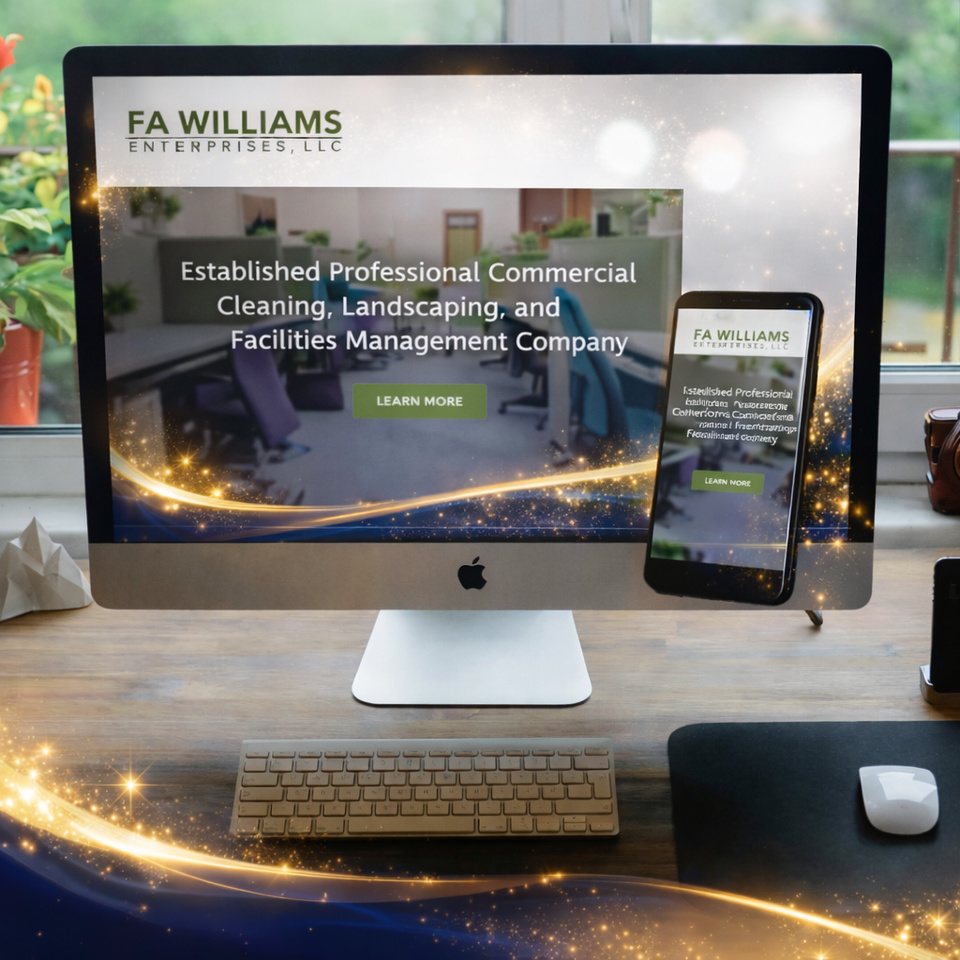Office tech showcasing fa williams website