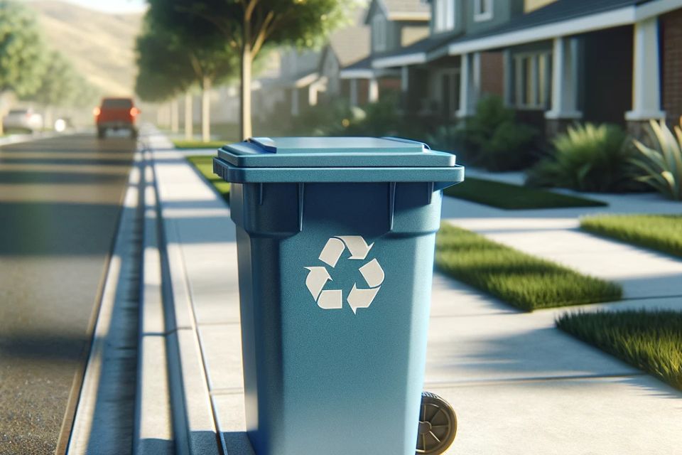 recycling bin cleaning