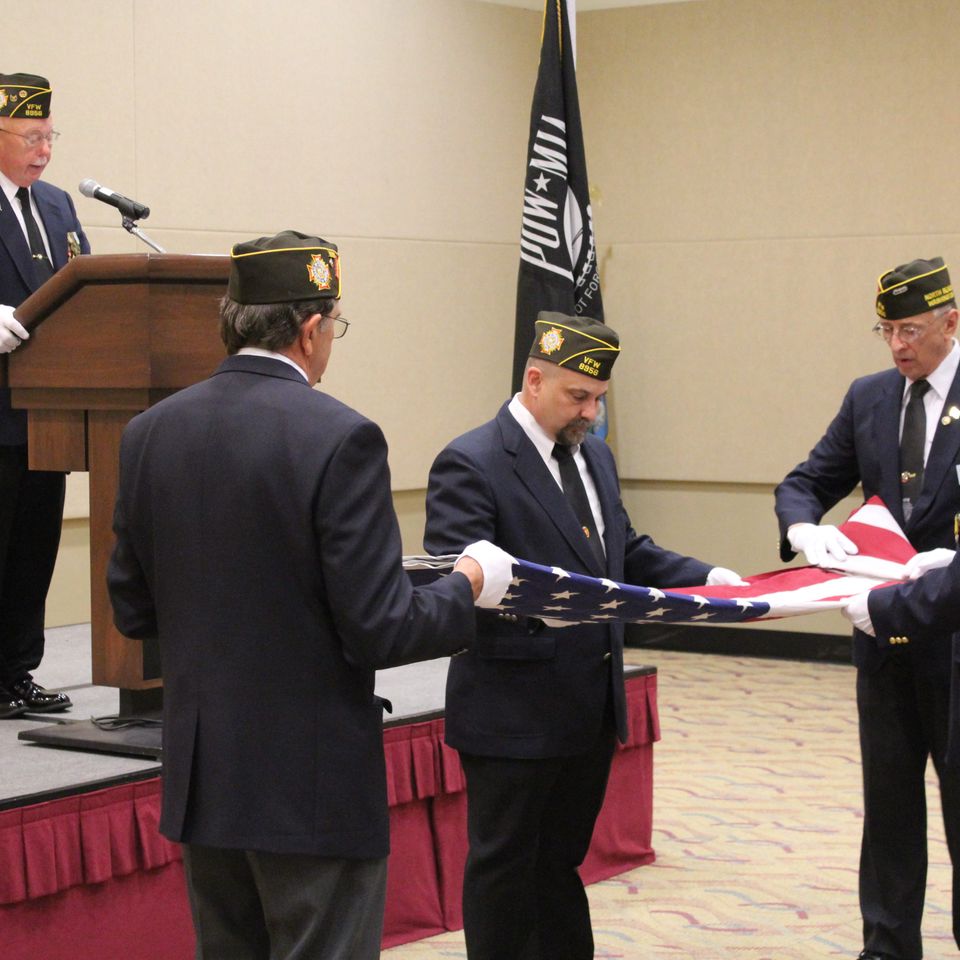 Memorial day flag ceremony 