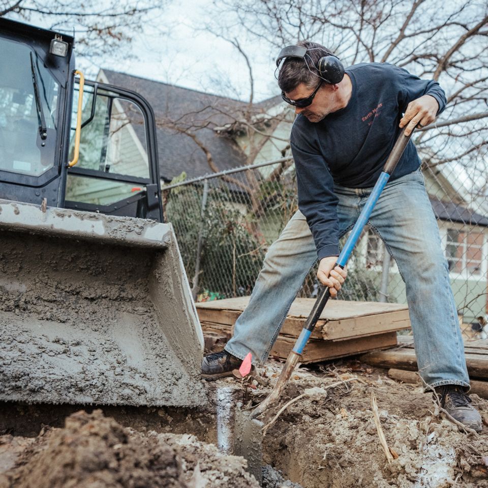 Cement pouring