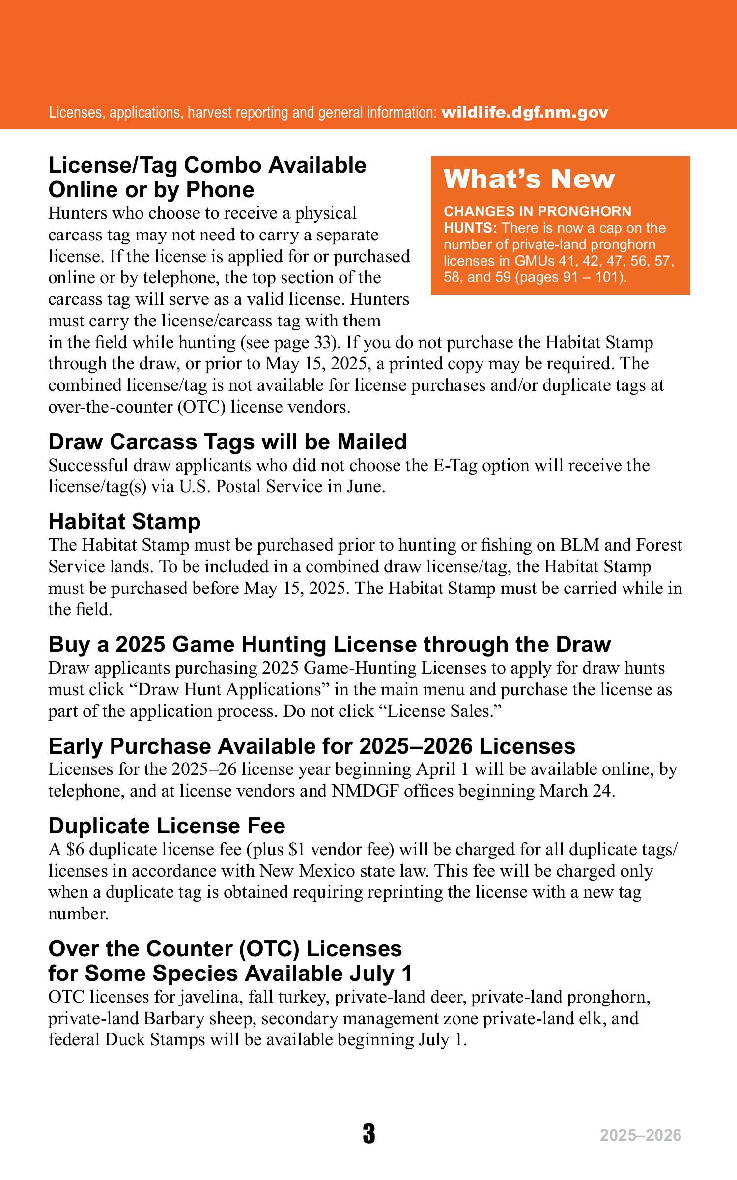 New Mexico Hunting Proclamation - Regulations & Guidelines