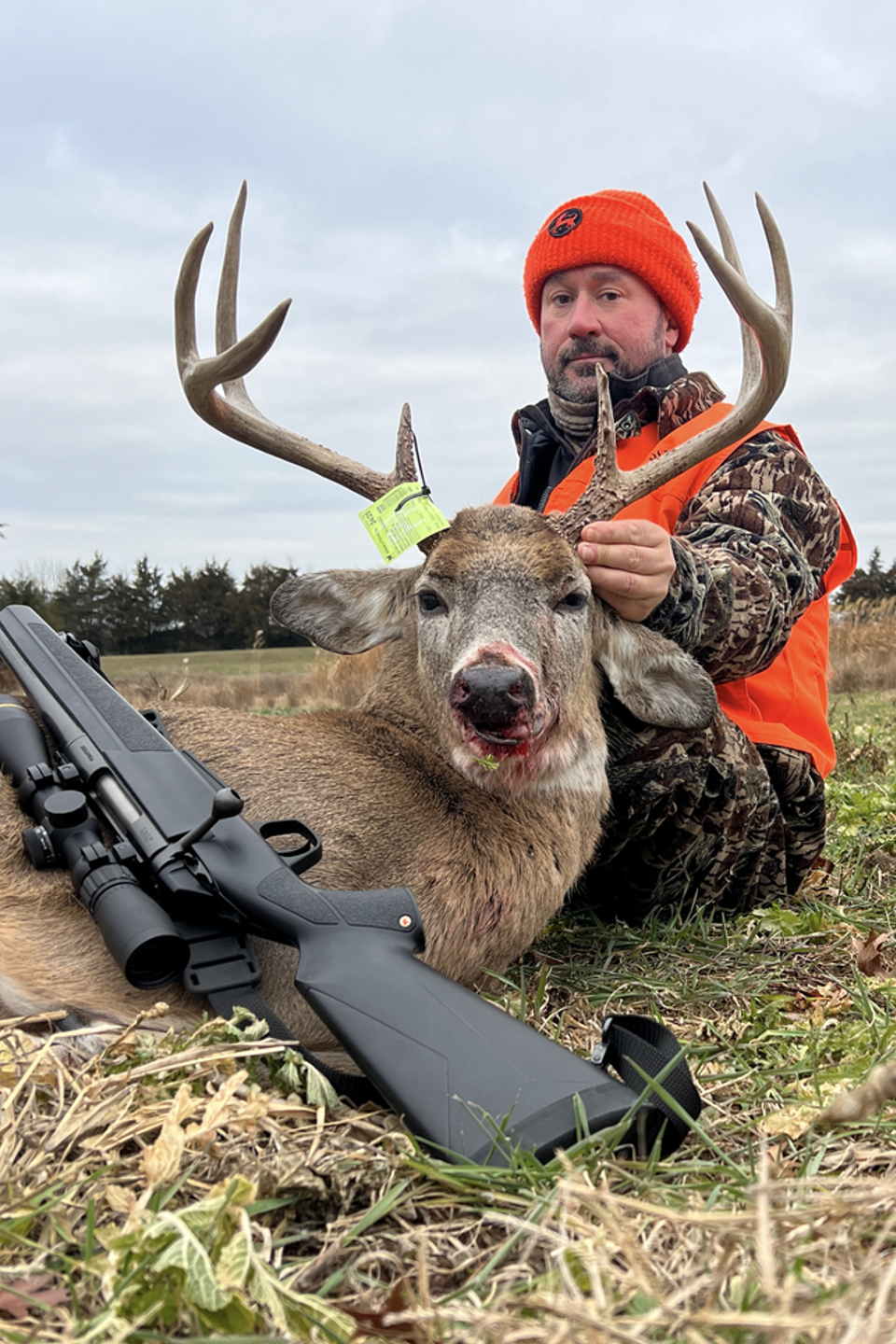 Brad Wenger with 8 point buck shot during 2024 rifle season