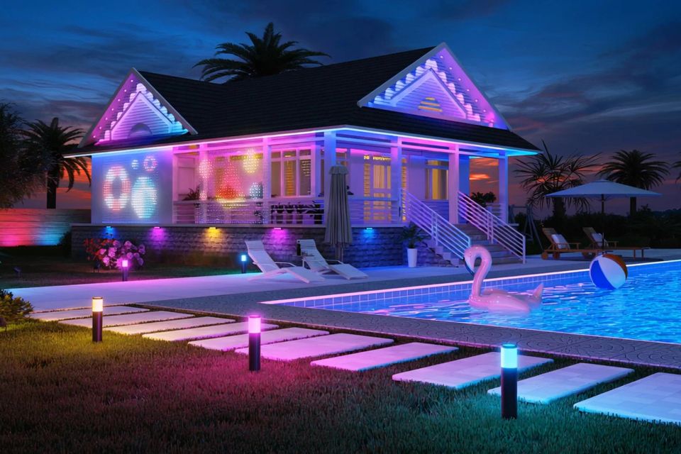 Badlands exteriors permanent lights