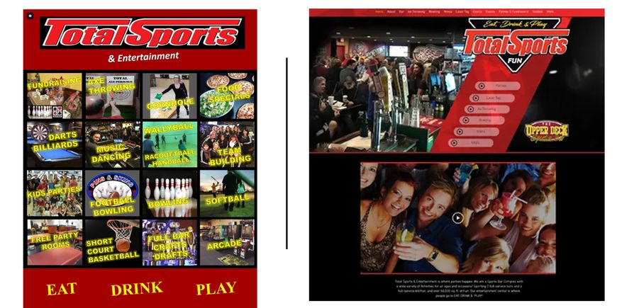 Before  after total sports