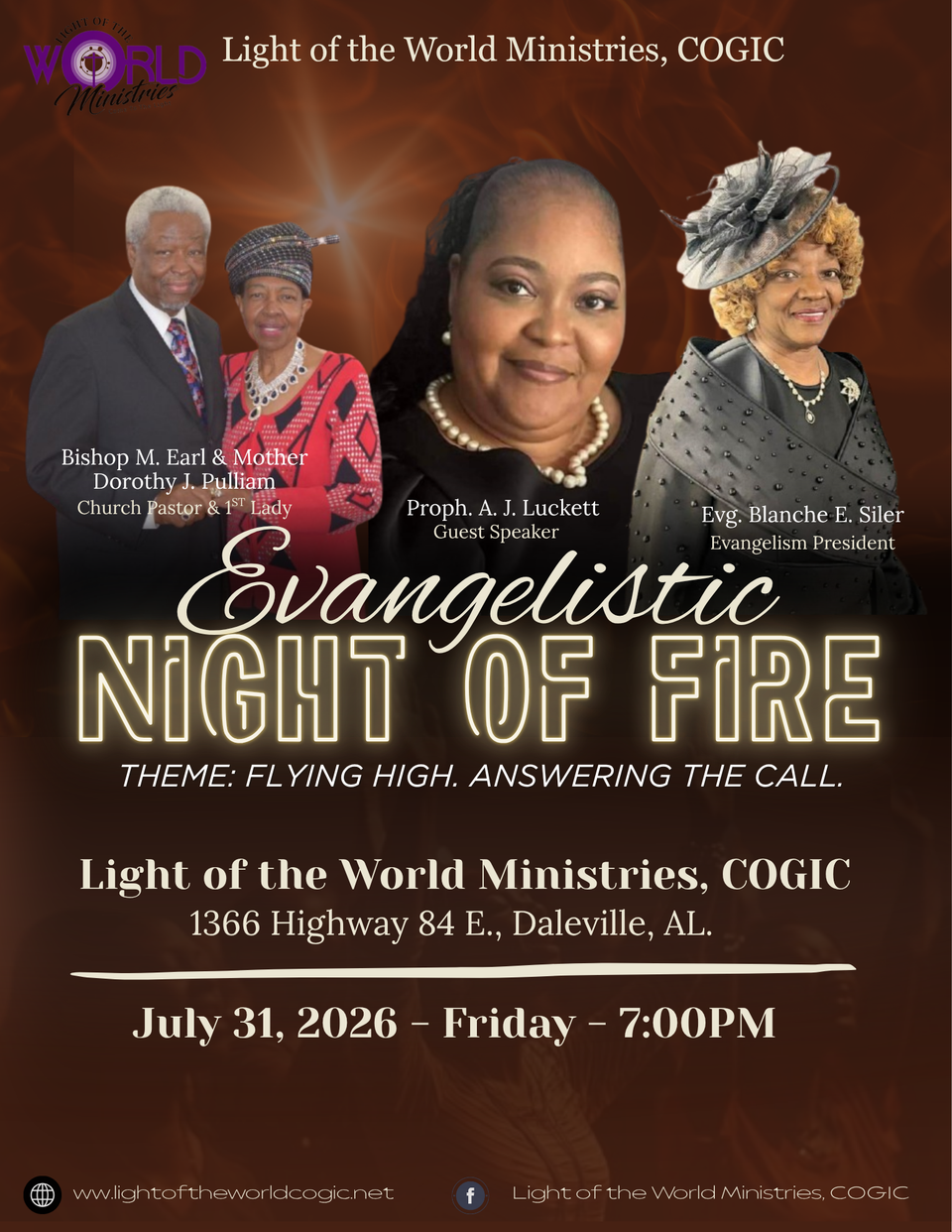 Evangelistic night of fire