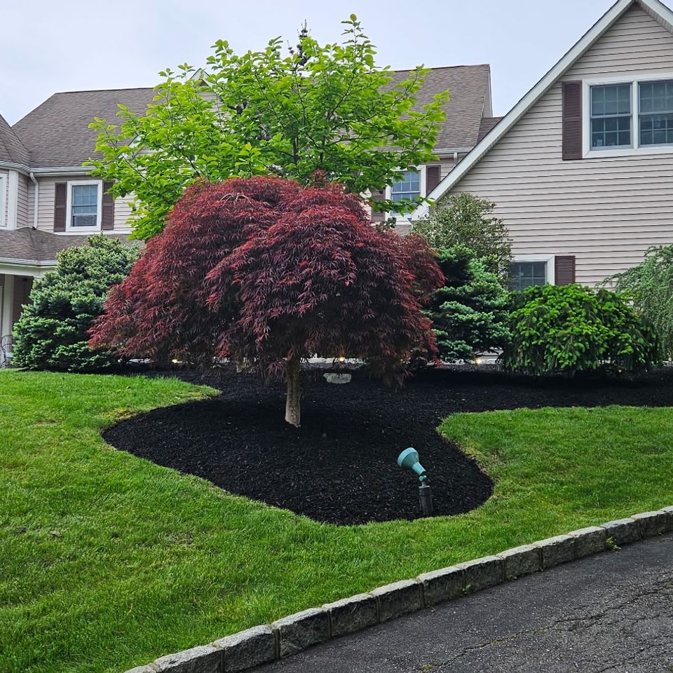 Mulch lawn work