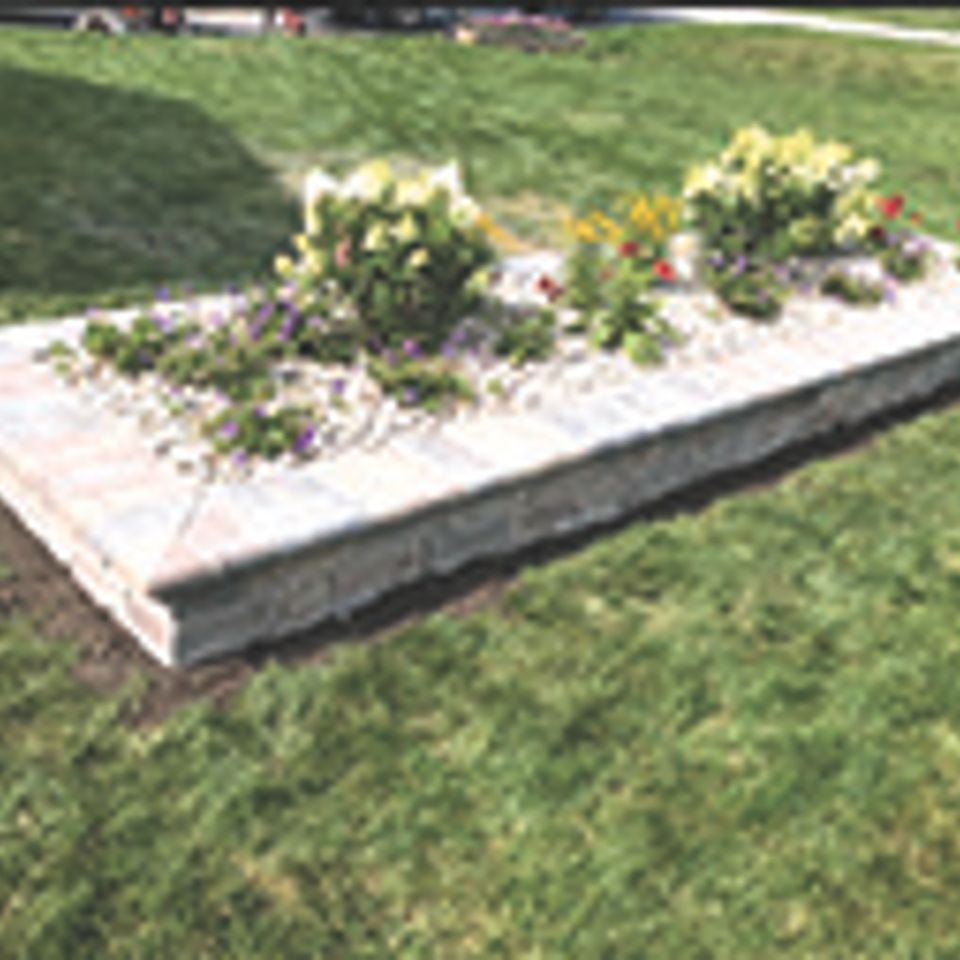 Flower bed brick