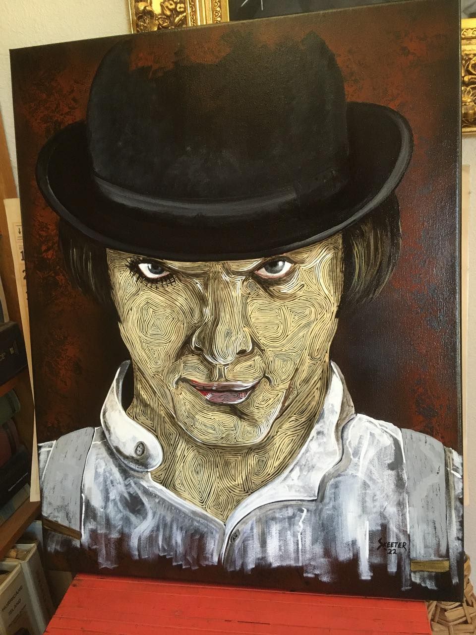 Hand-painted portrait art collection by Skeeter's Grafix.