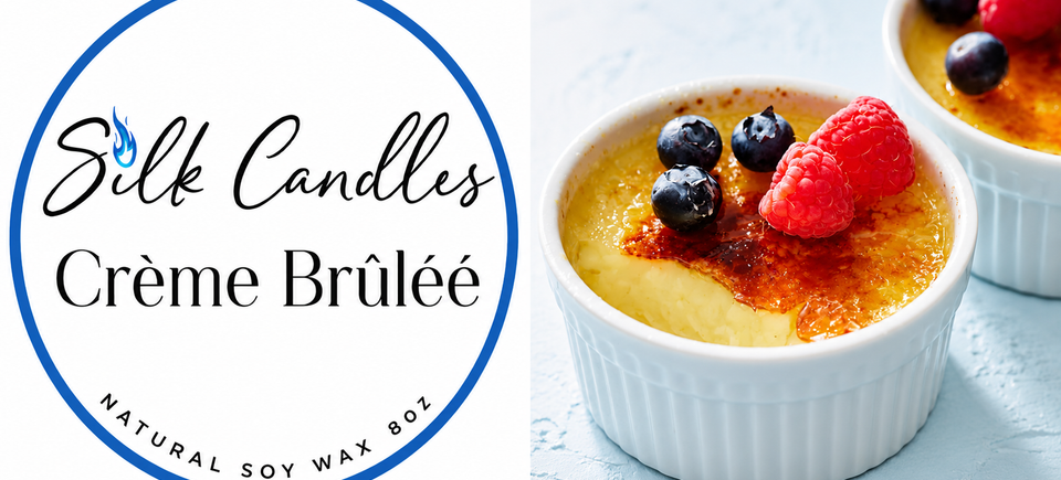 Creme brulee table card soy