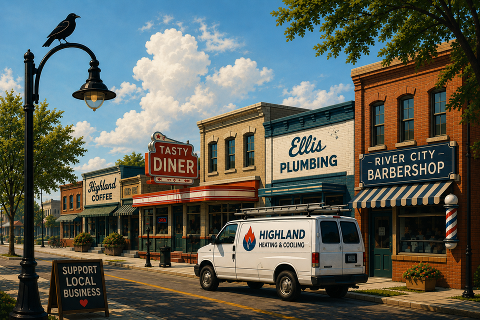Small local business street