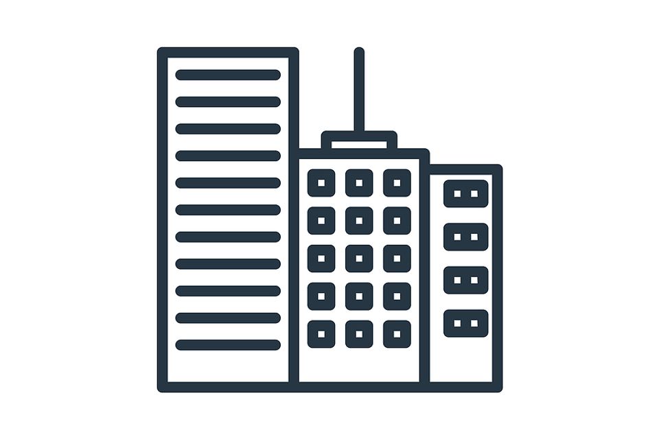 Bigstock building icon isolated on whit 383546192
