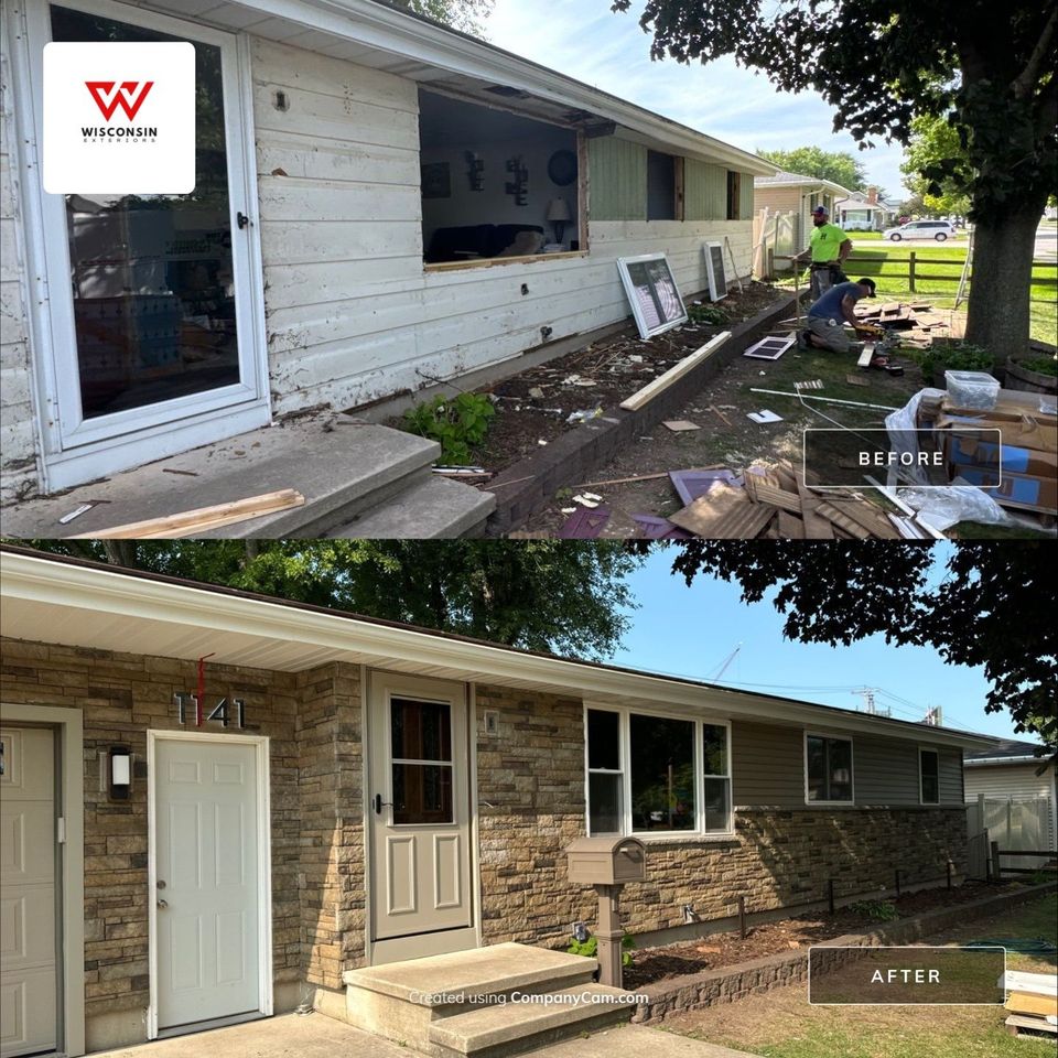 Window replacement vinyl siding installation green bay wi