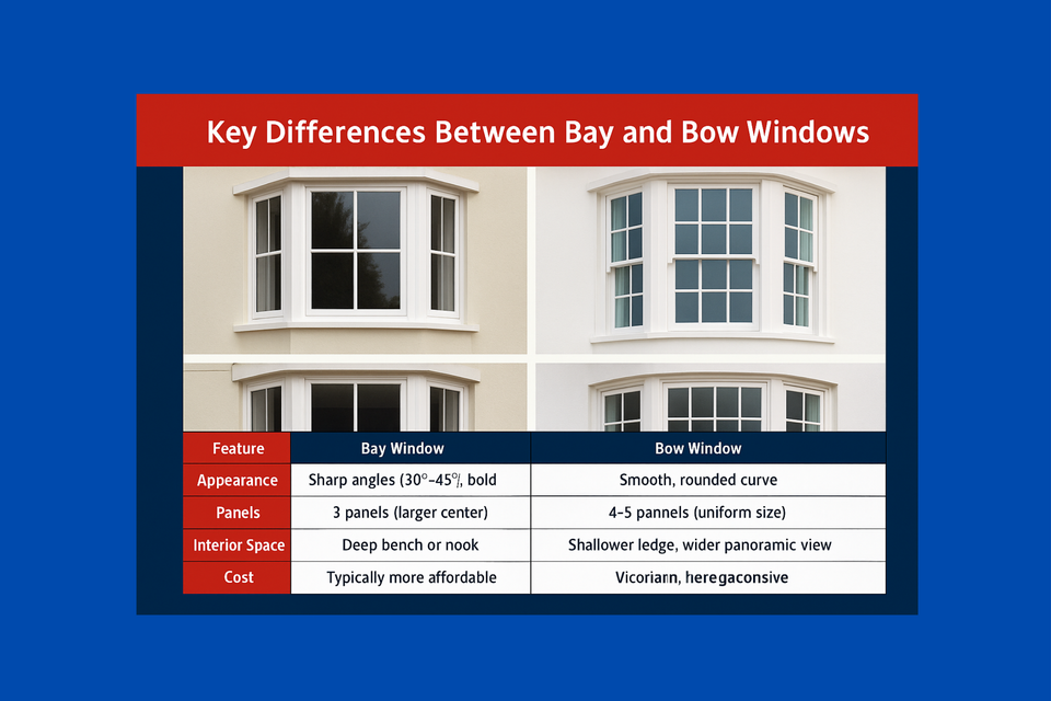 Bay window vs. bow window which to choose