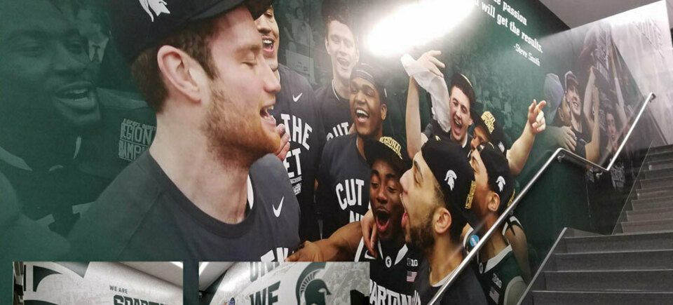  Michigan State wall graphic