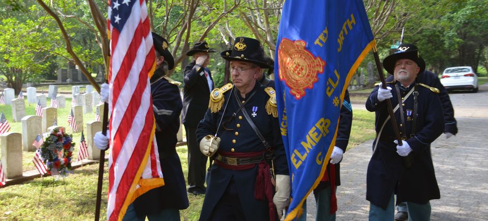 Color guard marching