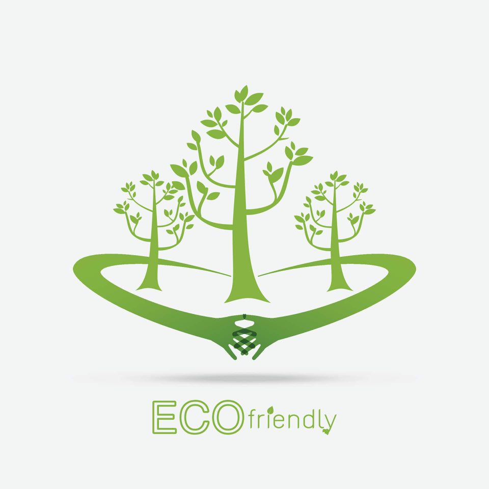 Eco friendly isolate hand hug leaf concept on white  min